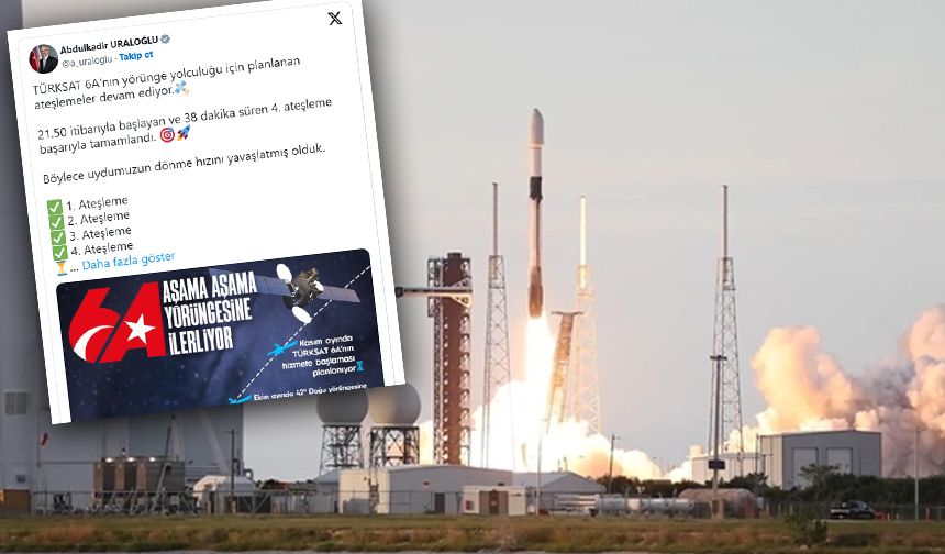 TÜRKSAT 6A'dan Yeni Başarı! Kritik Süreci Tamamladı, 5'inci Ateşmeye Az kaldı